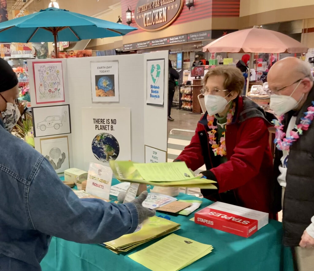 Tabling at Brown’s Shoprite for Earth Day