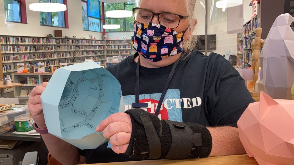 Librarian makes ART: fanned books and 3 dimensional paper crafts