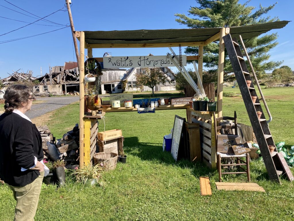 She finds treasures in a collapsed Bucks County dairy barn