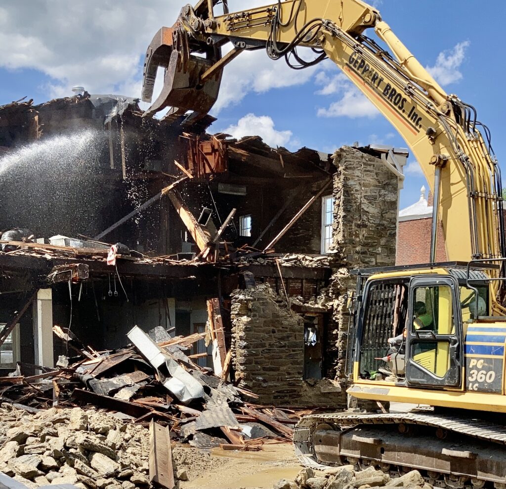 1903 Chestnut Hill stone building demolished for townhouse development