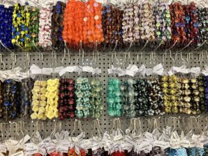 glass beads display rack