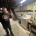 He makes beautiful art, eggshell mosaics and..